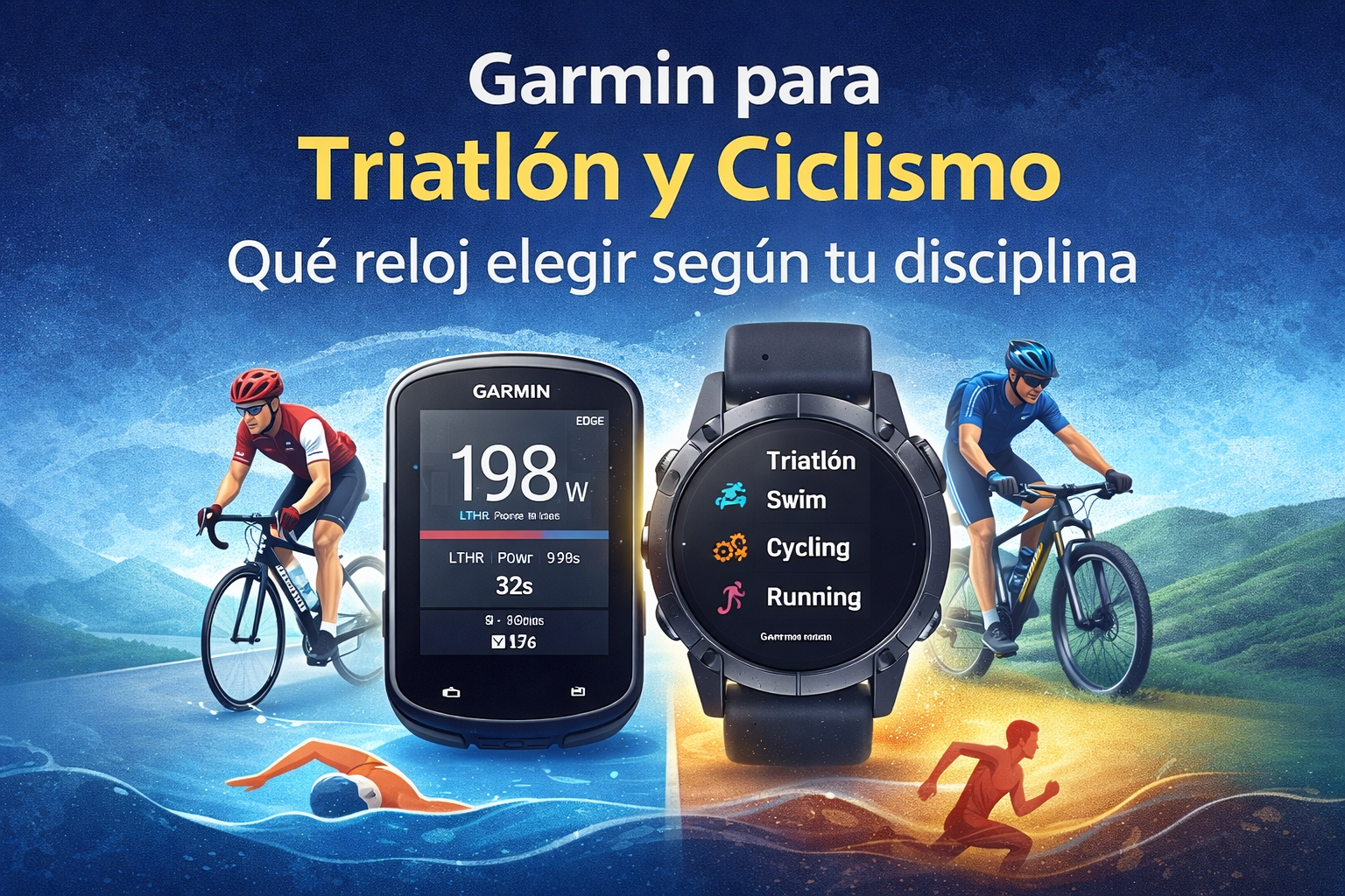 Garmin para triatlón y ciclismo: qué reloj elegir según tu disciplina